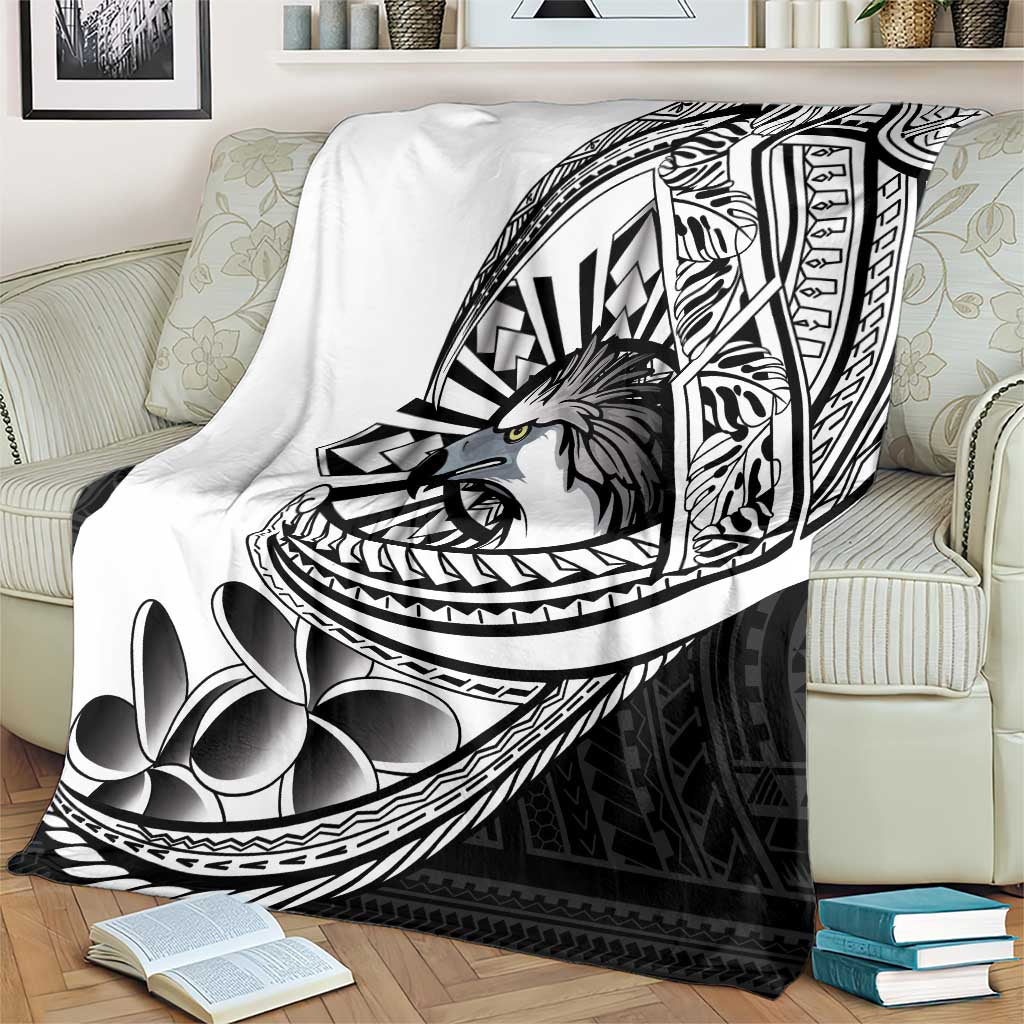 Philippines Eagle Sun Blanket Filipino Agila Polynesian Tattoo Black Color