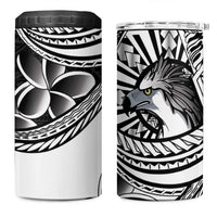 Philippines Eagle Sun 4 in 1 Can Cooler Tumbler Filipino Agila Polynesian Tattoo Black Color LT14 One Size: 16 oz Black - Polynesian Pride