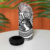 Philippines Eagle Sun 4 in 1 Can Cooler Tumbler Filipino Agila Polynesian Tattoo Black Color LT14 - Polynesian Pride
