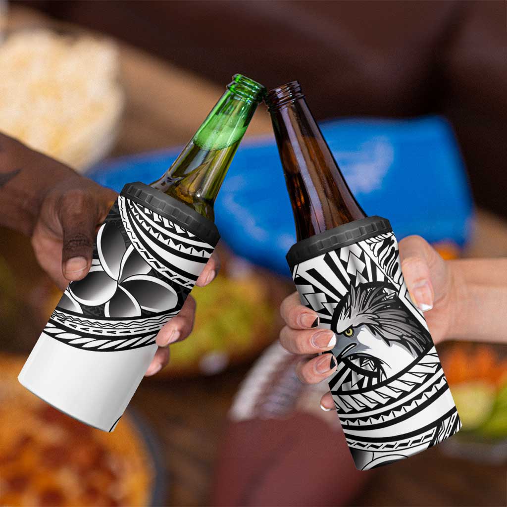 Philippines Eagle Sun 4 in 1 Can Cooler Tumbler Filipino Agila Polynesian Tattoo Black Color LT14 - Polynesian Pride