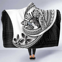 Philippines Eagle Sun Hooded Blanket Filipino Agila Polynesian Tattoo Black Color LT14 One Size Black - Polynesian Pride