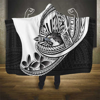 Philippines Eagle Sun Hooded Blanket Filipino Agila Polynesian Tattoo Black Color LT14 - Polynesian Pride