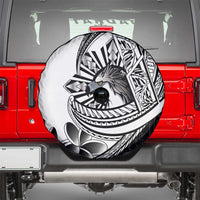 Philippines Eagle Sun Spare Tire Cover Filipino Agila Polynesian Tattoo Black Color