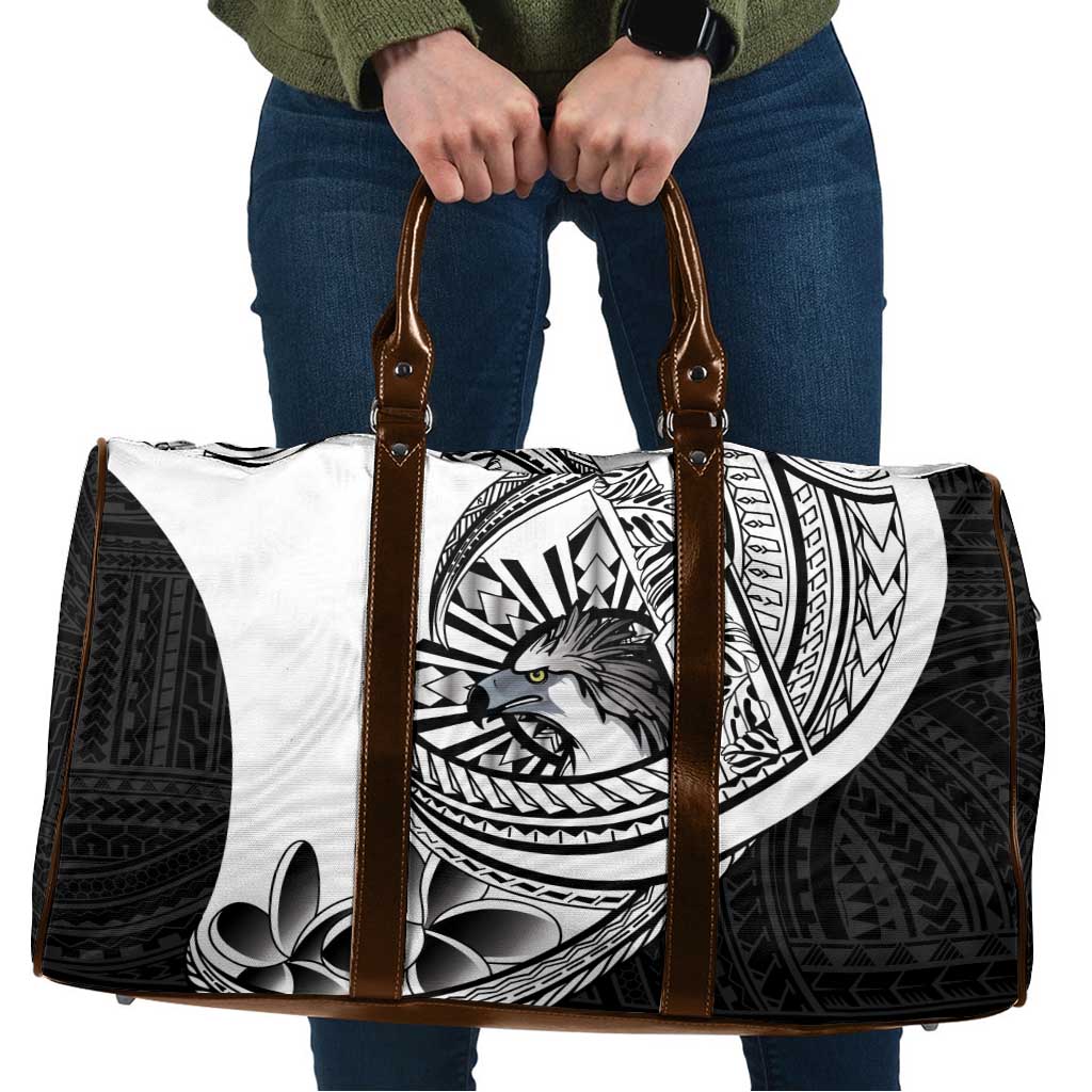 Philippines Eagle Sun Travel Bag Filipino Agila Polynesian Tattoo Black Color