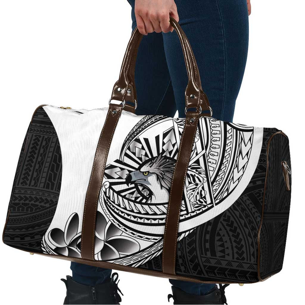 Philippines Eagle Sun Travel Bag Filipino Agila Polynesian Tattoo Black Color