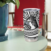 Philippines Eagle Sun Tumbler Cup Filipino Agila Polynesian Tattoo Black Color