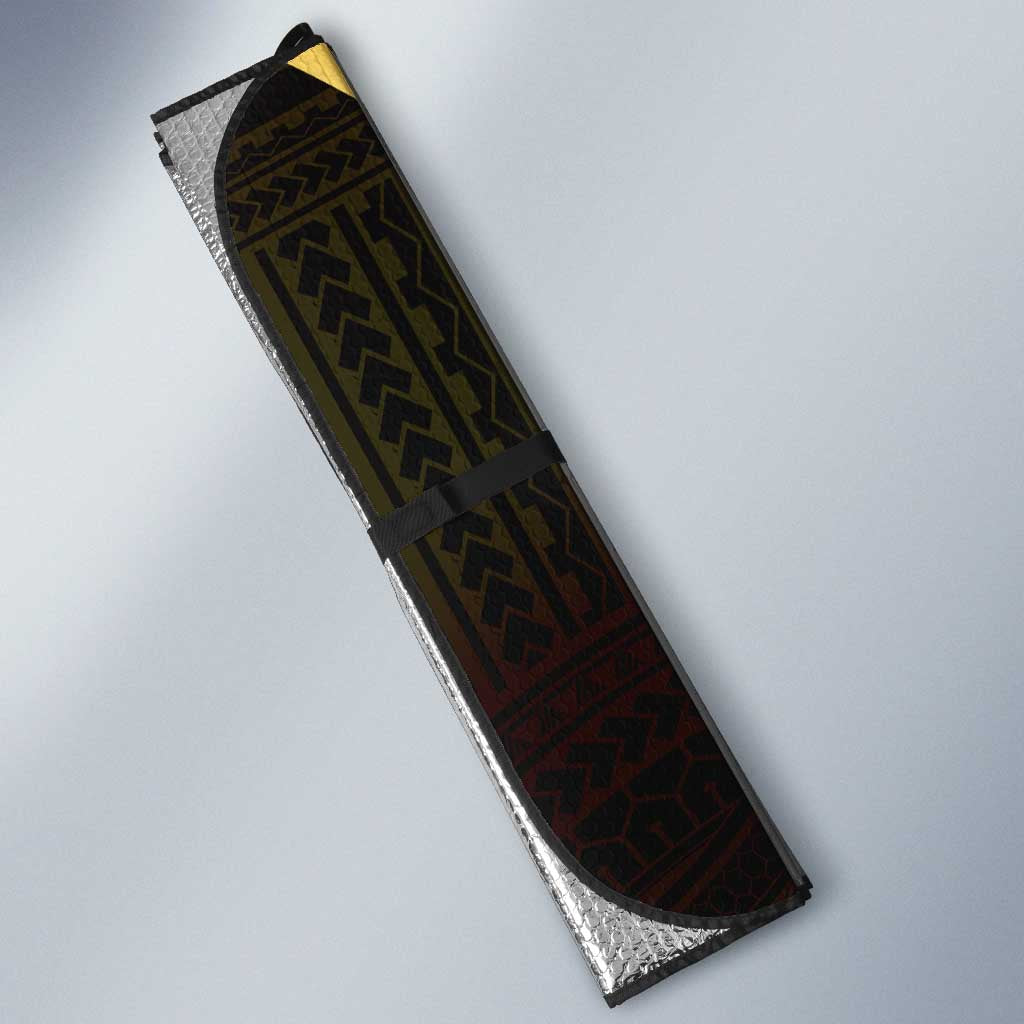 Philippines Eagle Sun Auto Sun Shade Filipino Agila Polynesian Tattoo Gold Color LT14 - Polynesian Pride