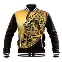 Philippines Eagle Sun Baseball Jacket Filipino Agila Polynesian Tattoo Gold Color