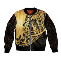 Philippines Eagle Sun Bomber Jacket Filipino Agila Polynesian Tattoo Gold Color