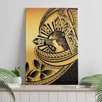 Philippines Eagle Sun Canvas Wall Art Filipino Agila Polynesian Tattoo Gold Color