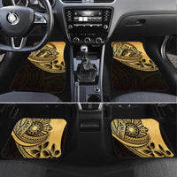 Philippines Eagle Sun Car Mats Filipino Agila Polynesian Tattoo Gold Color LT14 Set 4pcs Gold - Polynesian Pride