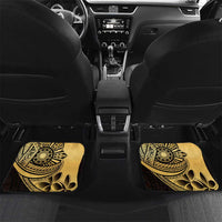 Philippines Eagle Sun Car Mats Filipino Agila Polynesian Tattoo Gold Color LT14 Set 2pcs - Back Gold - Polynesian Pride