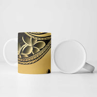 Philippines Eagle Sun Ceramic Mug Filipino Agila Polynesian Tattoo Gold Color