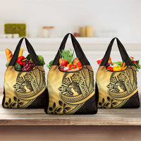 Philippines Eagle Sun Grocery Bag Filipino Agila Polynesian Tattoo Gold Color LT14 3-pack One Size Gold - Polynesian Pride