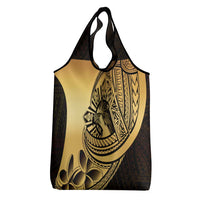 Philippines Eagle Sun Grocery Bag Filipino Agila Polynesian Tattoo Gold Color LT14 - Polynesian Pride