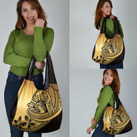 Philippines Eagle Sun Grocery Bag Filipino Agila Polynesian Tattoo Gold Color LT14 - Polynesian Pride