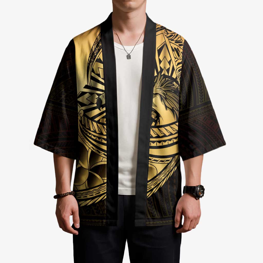 Philippines Eagle Sun Kimono Filipino Agila Polynesian Tattoo Gold Color