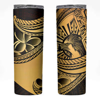 Philippines Eagle Sun Skinny Tumbler Filipino Agila Polynesian Tattoo Gold Color