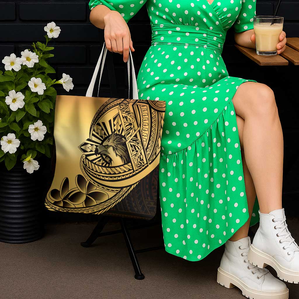 Philippines Eagle Sun Tote Bag Filipino Agila Polynesian Tattoo Gold Color LT14 - Polynesian Pride
