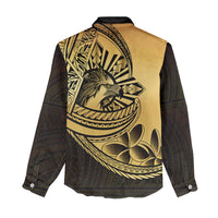 Philippines Eagle Sun Women Casual Shirt Filipino Agila Polynesian Tattoo Gold Color