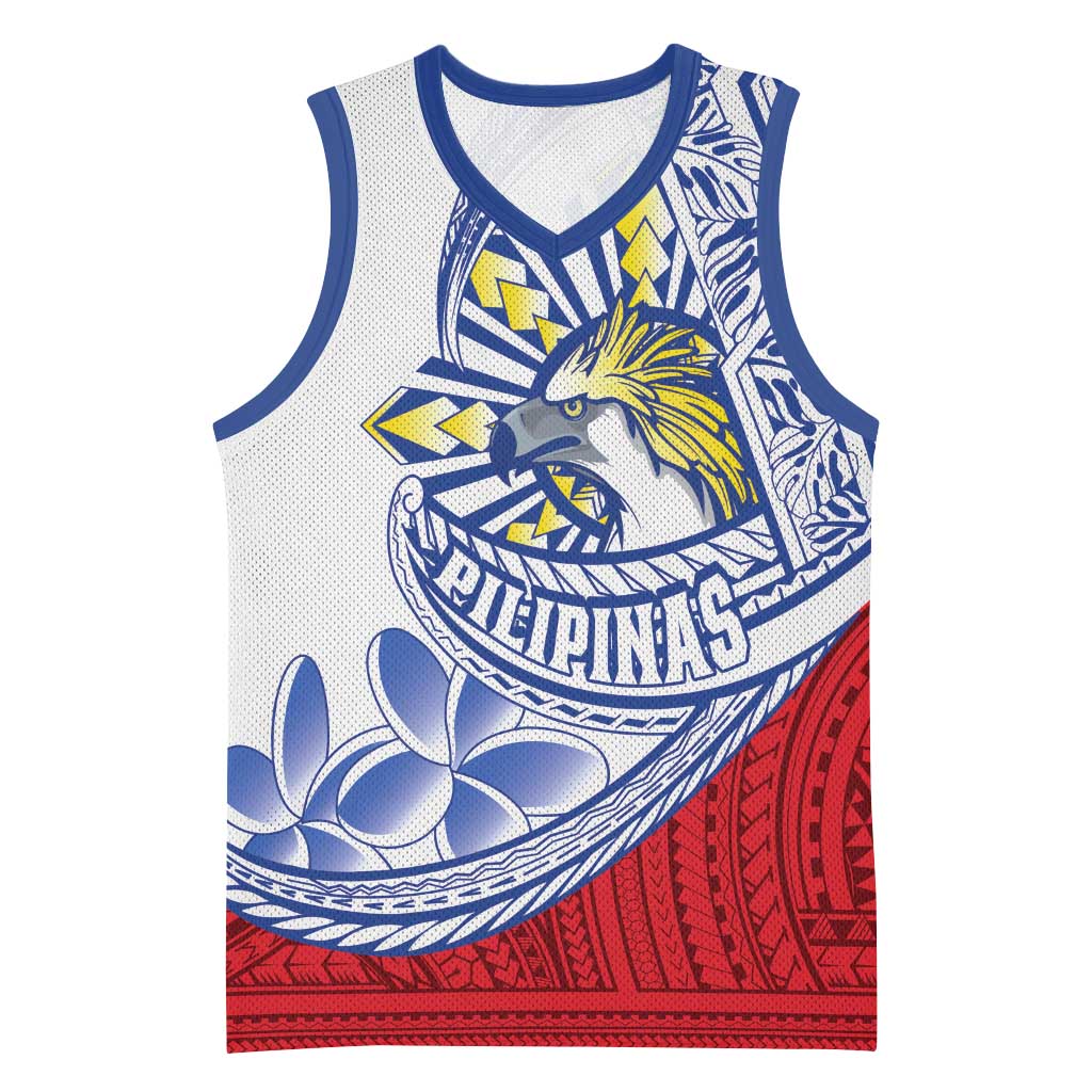 Philippines Eagle Sun Basketball Jersey Filipino Agila Polynesian Tattoo Flag Color