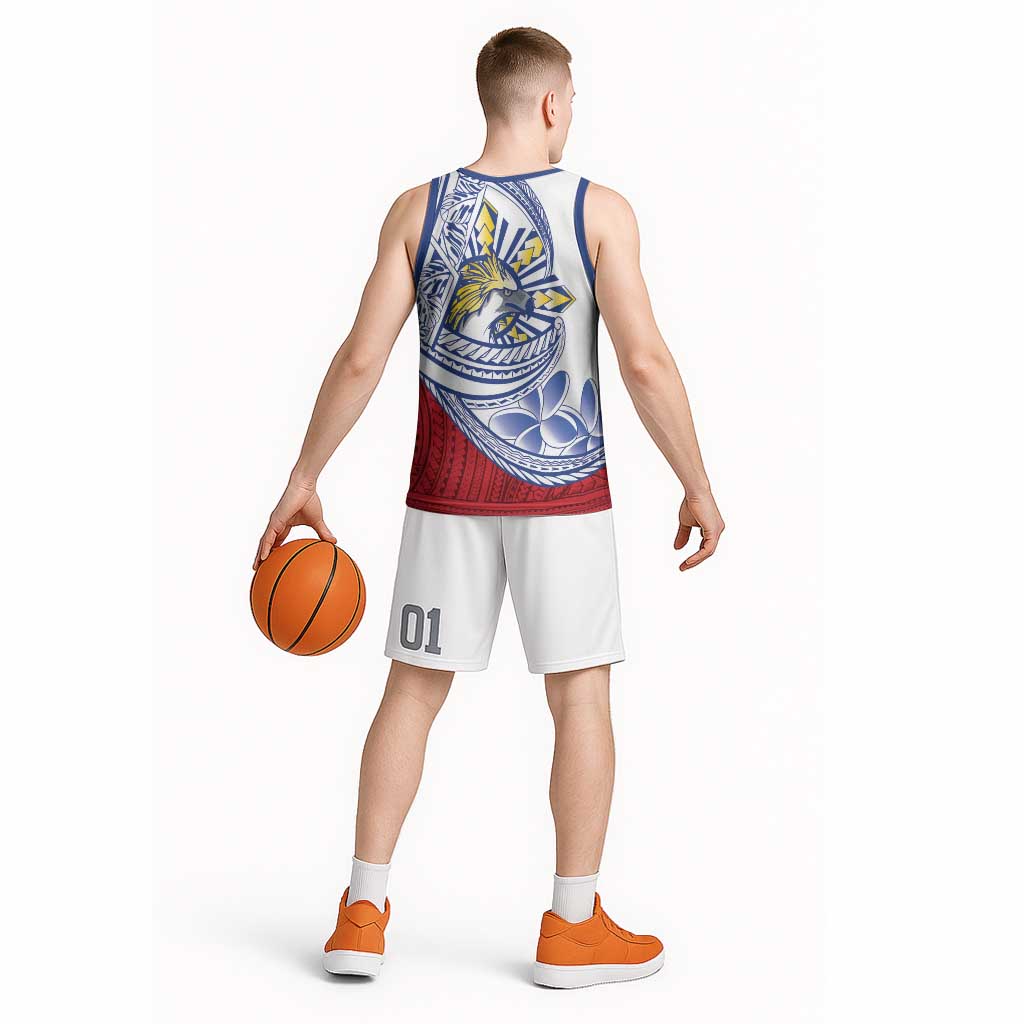 Philippines Eagle Sun Basketball Jersey Filipino Agila Polynesian Tattoo Flag Color