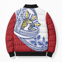 Philippines Eagle Sun Bomber Puffer Jacket Filipino Agila Polynesian Tattoo Flag Color