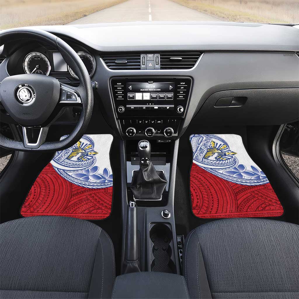 Philippines Eagle Sun Car Mats Filipino Agila Polynesian Tattoo Flag Color