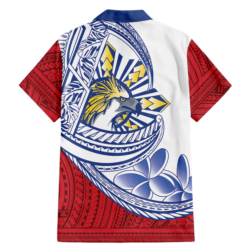 Philippines Eagle Sun Family Matching Mermaid Dress and Hawaiian Shirt Filipino Agila Polynesian Tattoo Flag Color