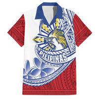 Philippines Eagle Sun Family Matching Puletasi and Hawaiian Shirt Filipino Agila Polynesian Tattoo Flag Color