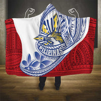 Philippines Eagle Sun Hooded Blanket Filipino Agila Polynesian Tattoo Flag Color LT14 - Polynesian Pride