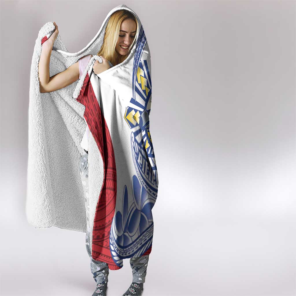 Philippines Eagle Sun Hooded Blanket Filipino Agila Polynesian Tattoo Flag Color LT14 - Polynesian Pride