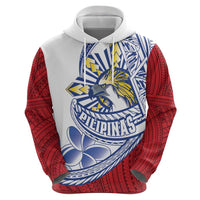 Philippines Eagle Sun Hoodie Filipino Agila Polynesian Tattoo Flag Color LT14 - Polynesian Pride