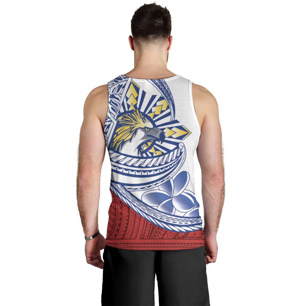 Philippines Eagle Sun Men Tank Top Filipino Agila Polynesian Tattoo Flag Color