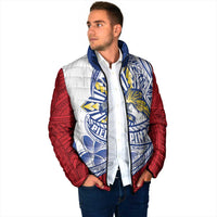 Philippines Eagle Sun Padded Jacket Filipino Agila Polynesian Tattoo Flag Color