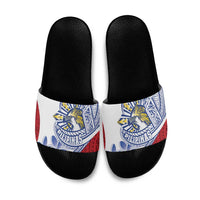 Philippines Eagle Sun Slide Sandals Filipino Agila Polynesian Tattoo Flag Color