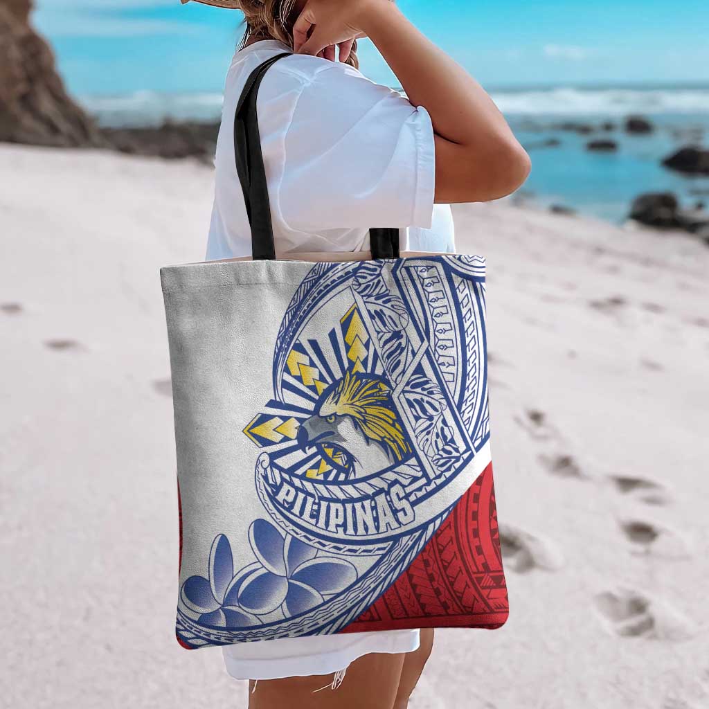 Philippines Eagle Sun Tote Bag Filipino Agila Polynesian Tattoo Flag Color LT14 - Polynesian Pride