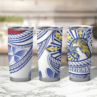 Philippines Eagle Sun Tumbler Cup Filipino Agila Polynesian Tattoo Flag Color