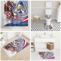 Filipino American History Month Bathroom Set Philippines Agila USA Eagle Mix Flag