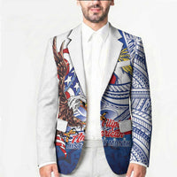Filipino American History Month Blazer Philippines Agila USA Eagle Mix Flag LT14 - Polynesian Pride