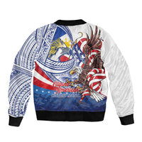 Filipino American History Month Bomber Jacket Philippines Agila USA Eagle Mix Flag