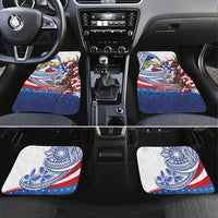 Filipino American History Month Car Mats Philippines Agila USA Eagle Mix Flag