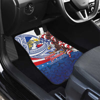 Filipino American History Month Car Mats Philippines Agila USA Eagle Mix Flag