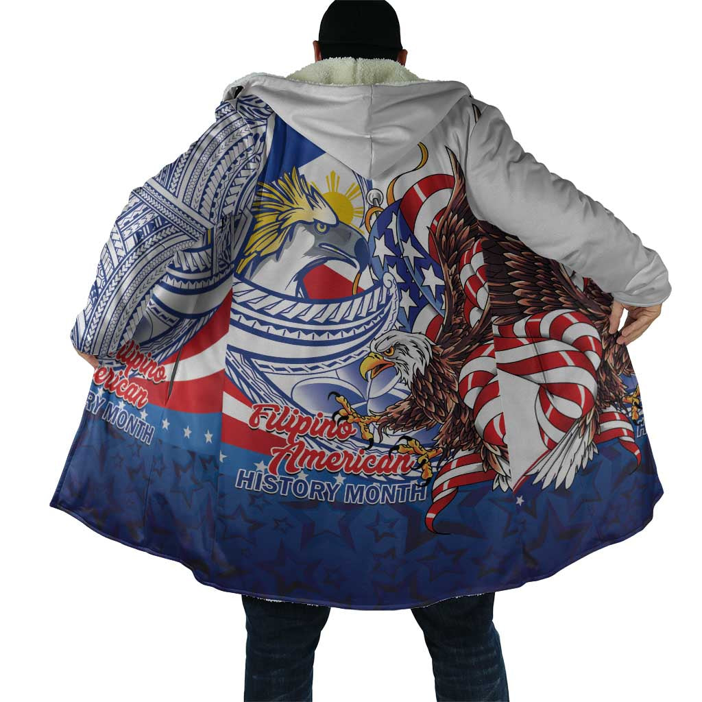Filipino American History Month Cloak Philippines Agila USA Eagle Mix Flag LT14 - Polynesian Pride