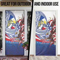 Filipino American History Month Door Cover Philippines Agila USA Eagle Mix Flag