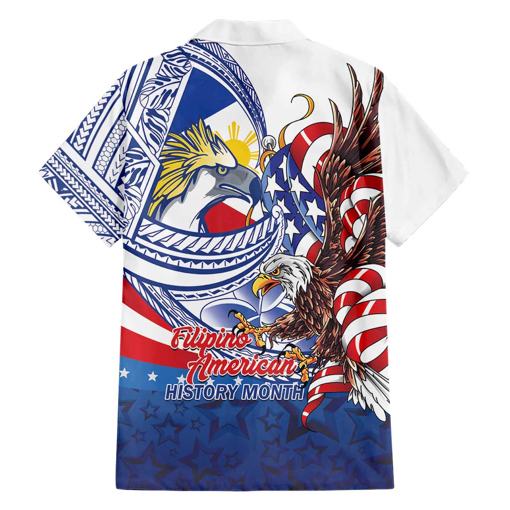 Filipino American History Month Family Matching Puletasi and Hawaiian Shirt Philippines Agila USA Eagle Mix Flag