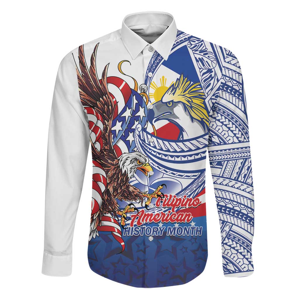 Filipino American History Month Family Matching Tank Maxi Dress and Hawaiian Shirt Philippines Agila USA Eagle Mix Flag