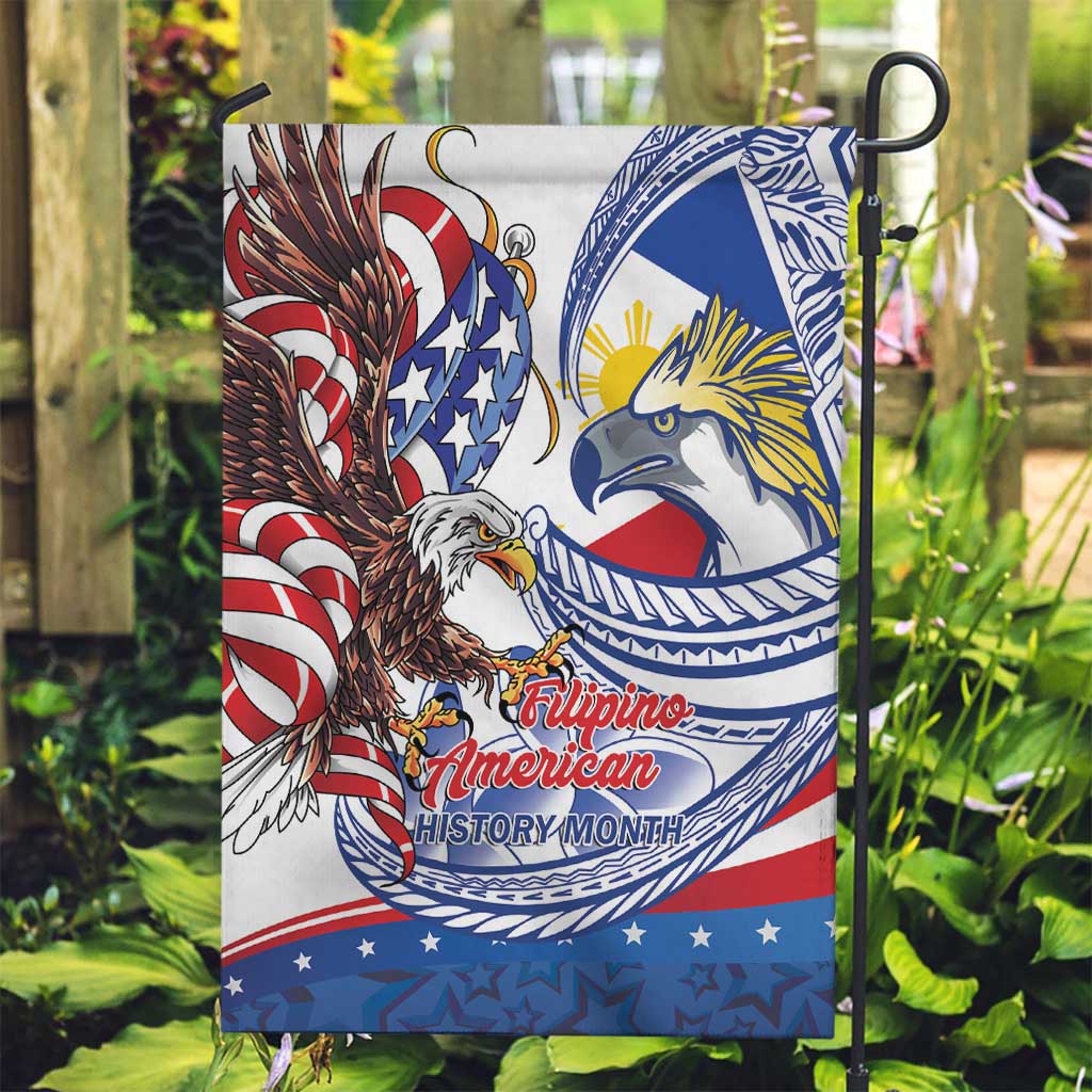 Filipino American History Month Garden Flag Philippines Agila USA Eagle Mix Flag