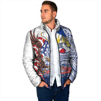 Filipino American History Month Padded Jacket Philippines Agila USA Eagle Mix Flag