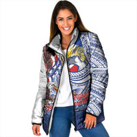 Filipino American History Month Padded Jacket Philippines Agila USA Eagle Mix Flag
